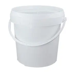 1 litre white buckets and lids