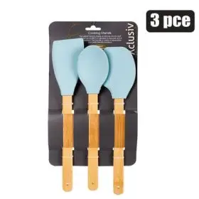 pc wooden/silicone cooking set