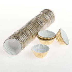 gold choc/cookie cup #4 3cm base x 2cm high