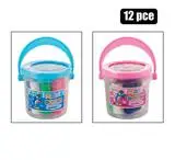 play doughs in a blue/pink tub
