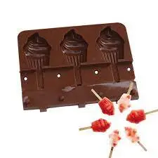 silicone icecream mould cupcake