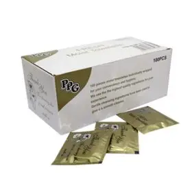wet wipes wrapped gold