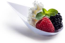 acrylic teardrop servers for starters/entremets 10