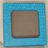 pvc biscuit box with window 15x15x4cm blue unassem