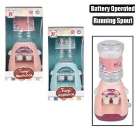 mini toy water dispenser battery operated pink/blu