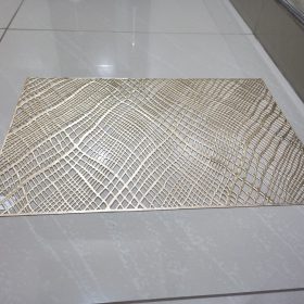 12 x PU Leather Placemats Diagonal Waves Design...