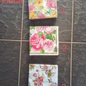 2ply floral serviettes /prints