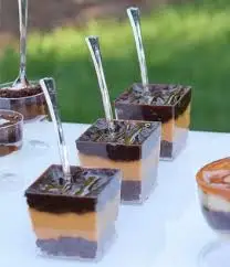 large square acrylic dessert containers with lids
