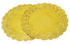 gold doilies 21.5cm