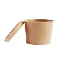 kraft tubs bowls with lids 250ml