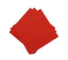 2ply serviettes 30x30cm red