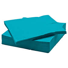 2ply serviettes 30x30cm teal