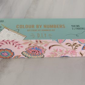 diy by number canvas scroll floral 20x30cm