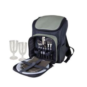 backpack cooler bag with picnic accessories for 2