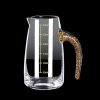 Glass Jug With Gold-Leaf Handle With Measuremen...