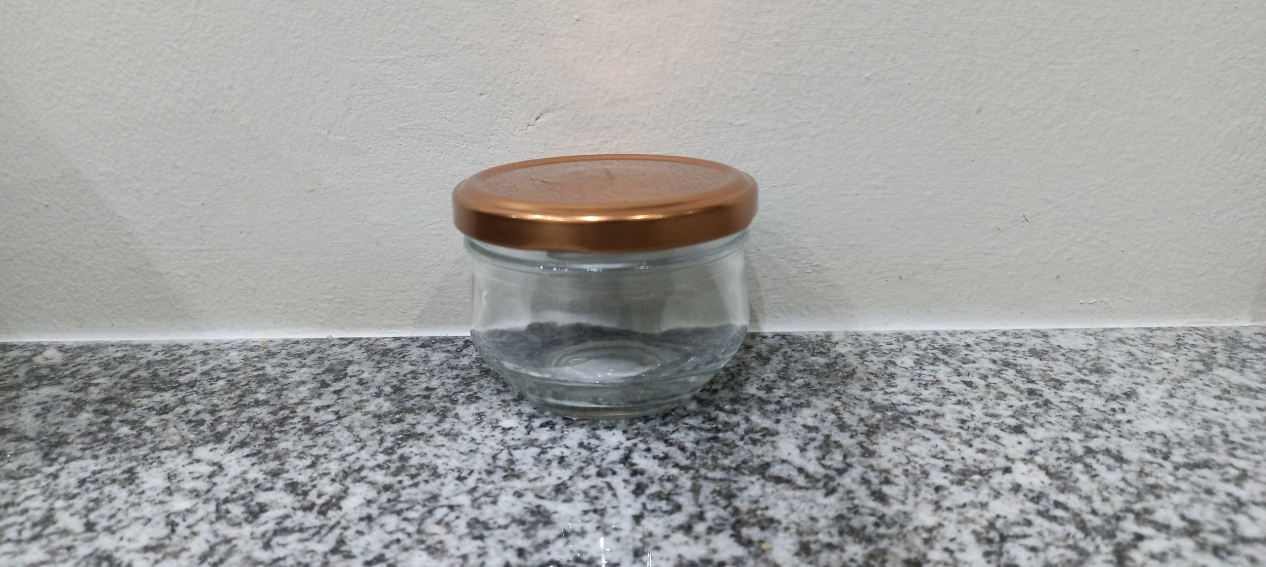 100ml Round Glass Honey Jar With Rosegold Lid 5...