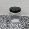 150ml Square Glass Honey Jar With Black Lid 7.5...