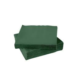 2ply serviettes 30x30cm dark green