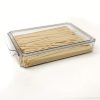 Acrylic Biscuit Tray With Lid 30x20x5.5cm