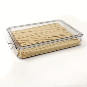 acrylic biscuit tray with lid 30x20x5.5cm