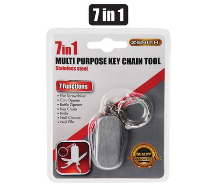 7in1 Multi Purpose Keychain Tool