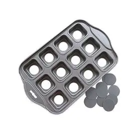 cavity loose bottom mini cheesecake pan square