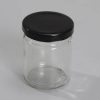 ml honey jar black lid 6.5x5cm