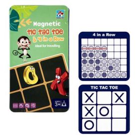 travel magnetic tic tac toe 4 in a row
