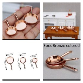 mini dollhouse rosegold frying pans 3