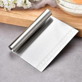 stainless steel dough cutter with measurements