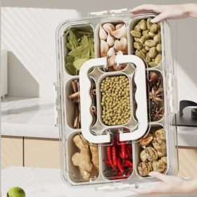 division acrylic tray with lid