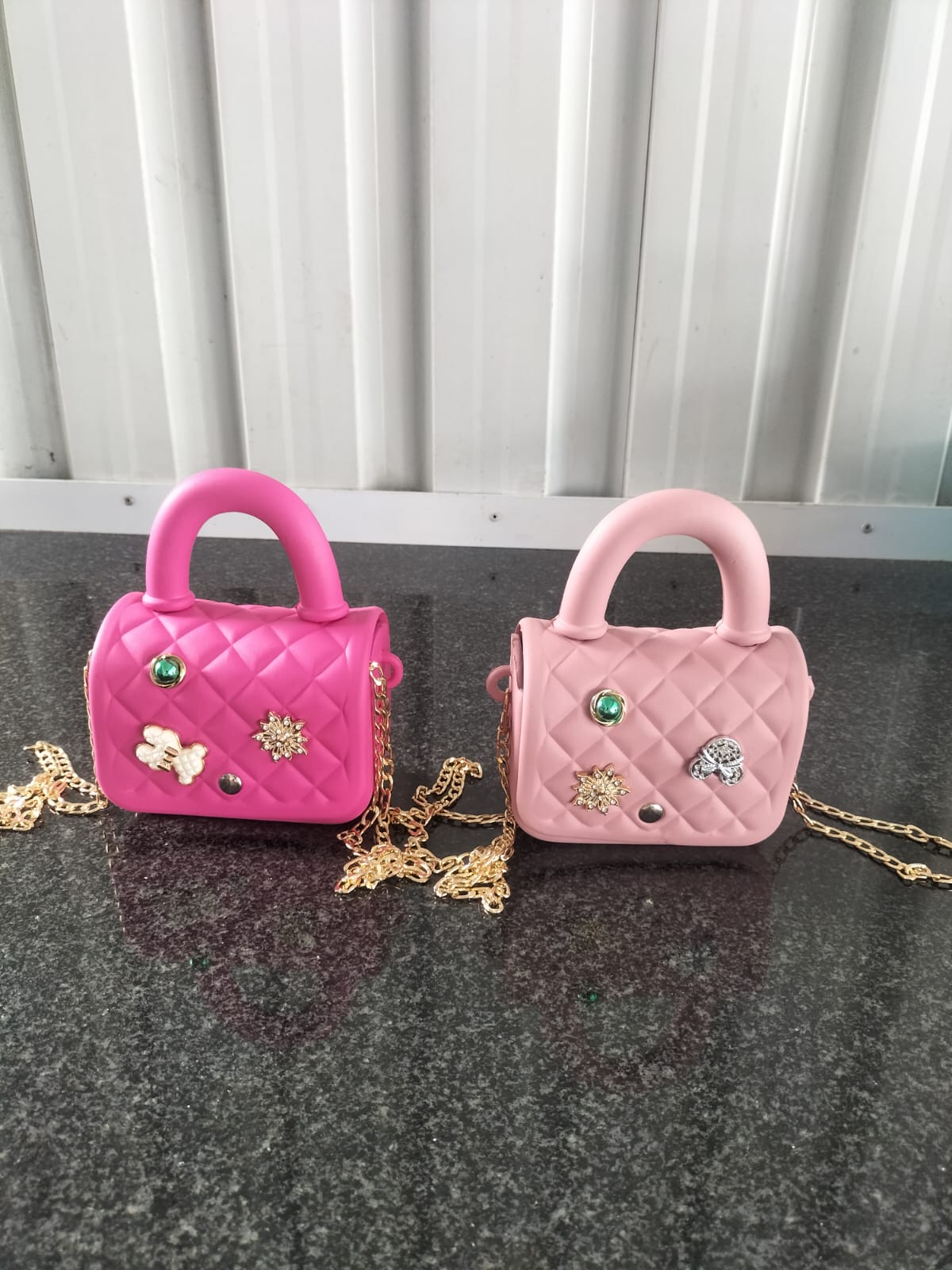 small kiddies handbag with charms