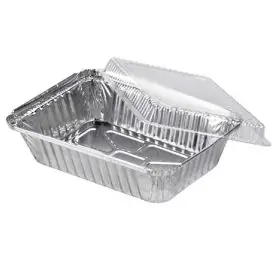 aluminium trays+plastic domed lids 4093 225x135x42