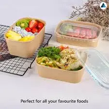 kraft tubs bowls with lids 750ml