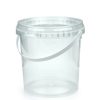 500ml clear buckets and lids with handle