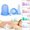 4pc Silicone Massage Cupping Set Ass Cols