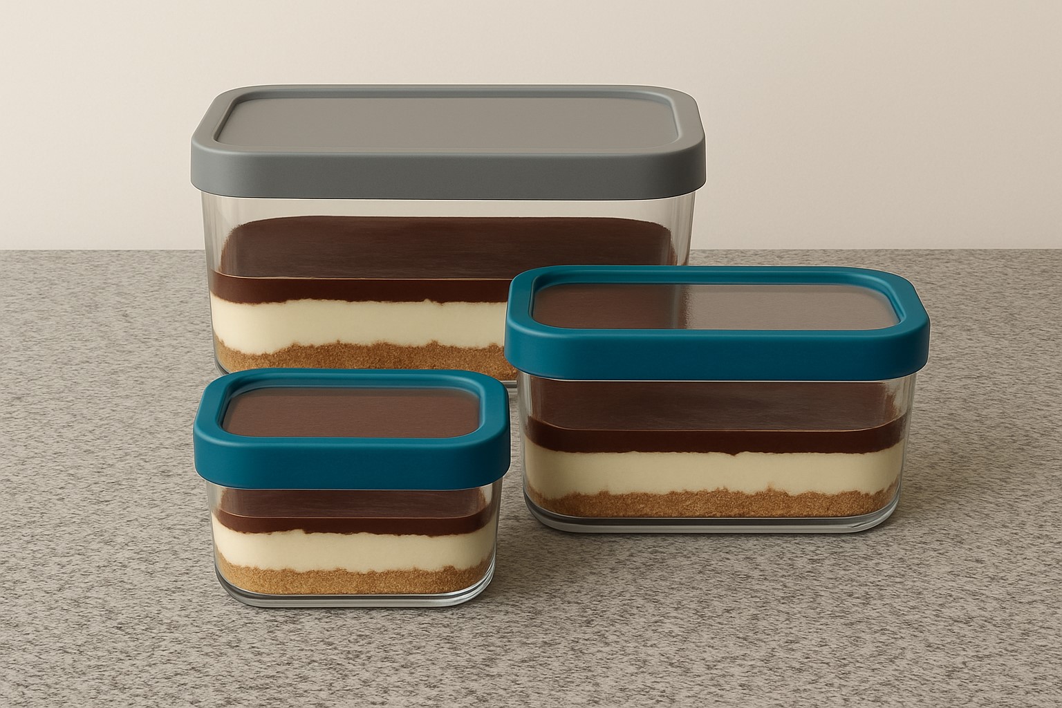 acrylic food container with airtight lid 7.5x9.5x6