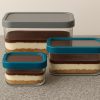 Acrylic Food Container W/ Airtight Lid 2.3l 19x...