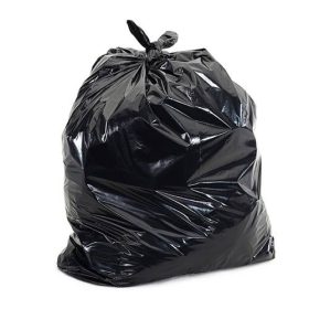20 Black Bin Bags 40Micron Heavy Duty