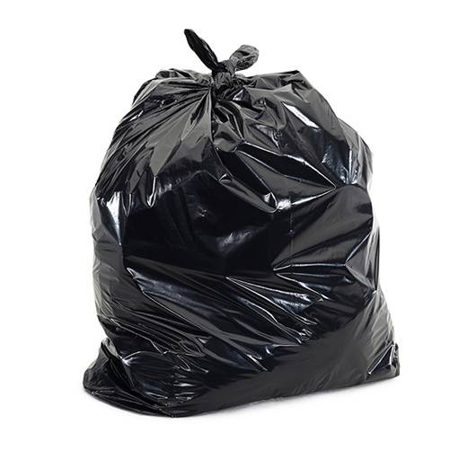 20 Black Bin Bags 40Micron Heavy Duty