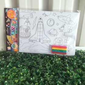 giant colouring sheet space themed 120x90cm