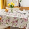 Disposable Floral Print Plastic Tablecloth 100X...