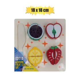 wooden fruit cutting puzzle set