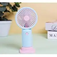 rechargeable handheld mini fan with stand/phone ho