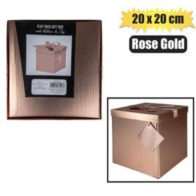 20x20cm collapsible gift box rosegold
