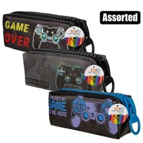 gaming themed pencilcase large zip