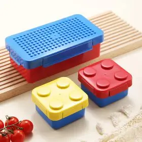 pc block lunchbox stacks over/inside 19.5×9.3×