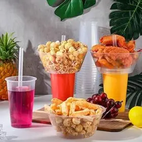 clear tubs bowls with lids 350ml