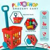 toy mini shopping cart with accessories