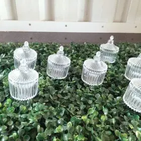 mini acrylic round container 5x7cm 12